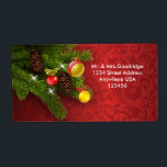 Jul gräs träd, koner och balar fraktsedel<br><div class="desc">Festive julhelg - jul gräs träd,  koner och bubblor - märkre för etikettering - gaffel</div>