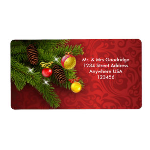 Jul gräs träd, koner och balar fraktsedel