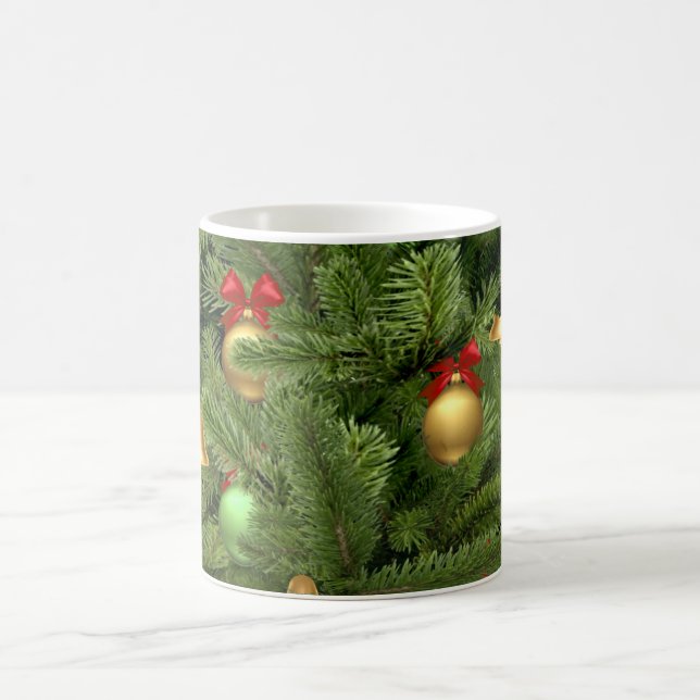 Jul Gräs Träd och och vitkaffe Mugg (Center)