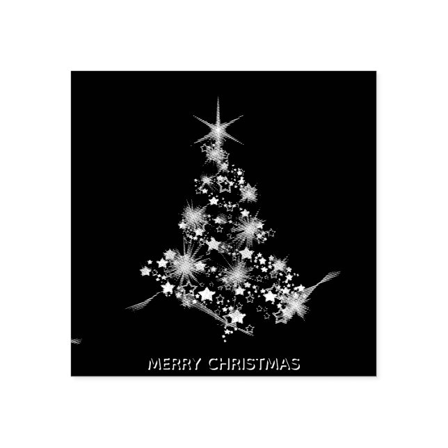 Jul Gräs Träd Stämpel (Tryck)