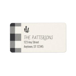 Jul Grått Buffalo Play Returadress Adressetikett