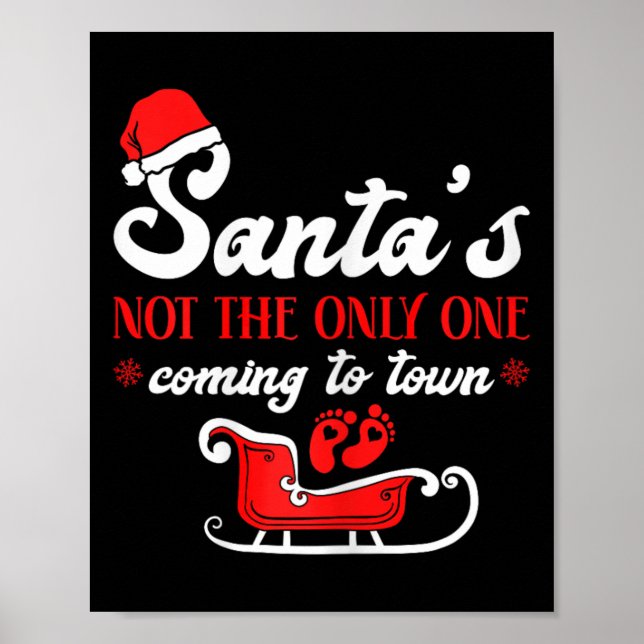 Jul Graviditets Tillkännagivande Tomtens  Poster (Framsidan)
