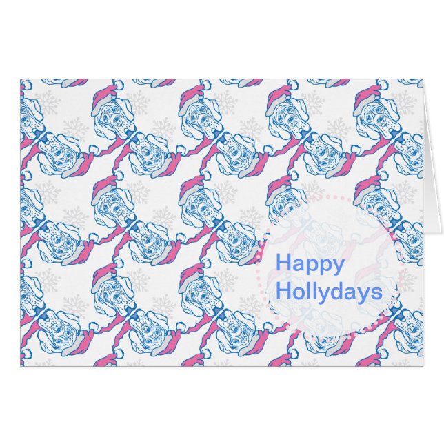 Jul Great dane-kort Hälsningskort (Framsidan Horizontal)