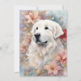 Jul Great Pyrenees Platt Julkort