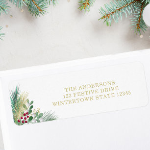 Jul Greenery Return-adressetikett Returadress Etikett
