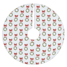 Jul Greenery WAN Red Bow Rustic Julgransmatta Borstad Polyester