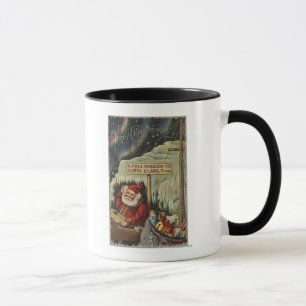 Jul GreetingSanta på nordpolenen Mugg