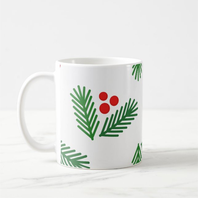 Jul-gren bär kaffemugg (Vänster)