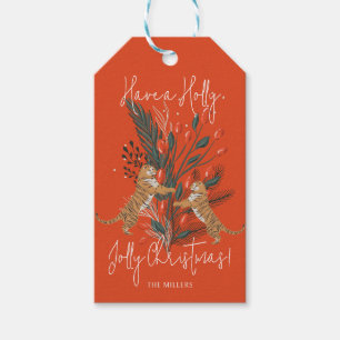 Jul Gren och Tigers Holly Jolly-jul Presentetikett