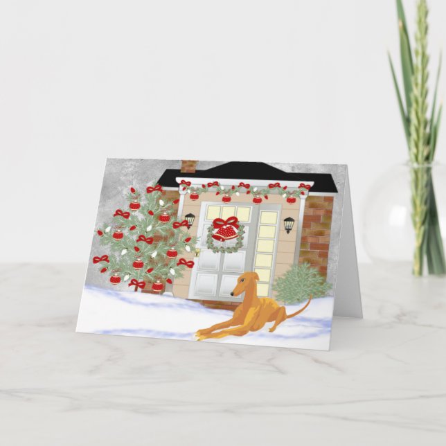 Jul Greyhound Helgkort (Framsida)