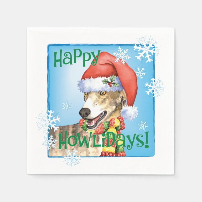 jul Greyhound Napkins Pappersservett (Framsidan)