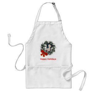 Jul Greyhound Wandan Bow Helgdag Apron Förkläde