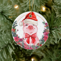 Jul Gris Cute Piglet Wansen Första jul