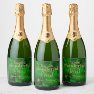 Jul-Grönt-Black Watercolor Sparkling Vin La