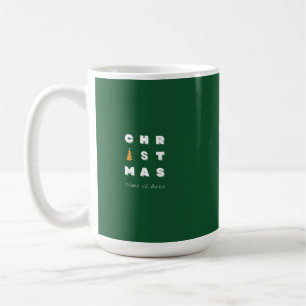 Jul, Grönt Julkonst, Julhelg Dec Kaffemugg