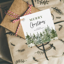 Jul Grönt Träd | GOD JUL Gåvor Etiketter