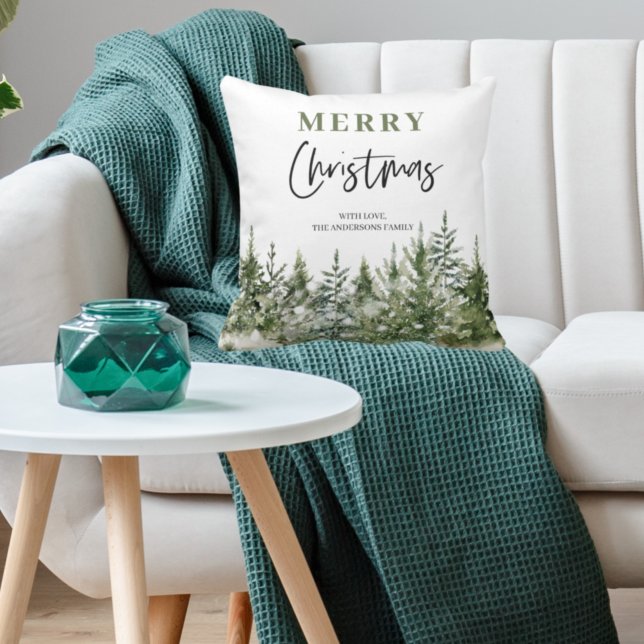 Jul Grönt Träd | GOD JUL Kudde (Skapare uppladdad)