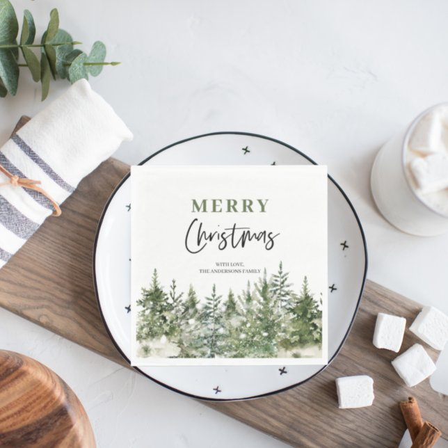 Jul Grönt Träd | GOD JUL Pappersservett (Skapare uppladdad)