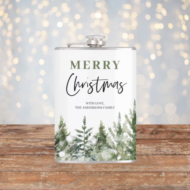 Jul Grönt Träd | God jul Pillar Cand Fickplunta (Skapare uppladdad)