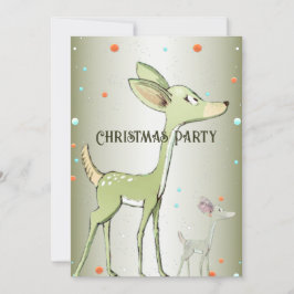 Jul-Grönten i Party Deber Helgdagars Cute Inbjudningar