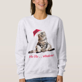 Jul Grumpy Kattunge Ho Ho Spelar ingen roll Funny T Shirt