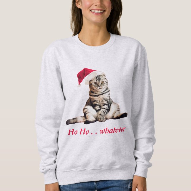 Jul Grumpy Kattunge Ho Ho Spelar ingen roll Funny T Shirt (Framsida)