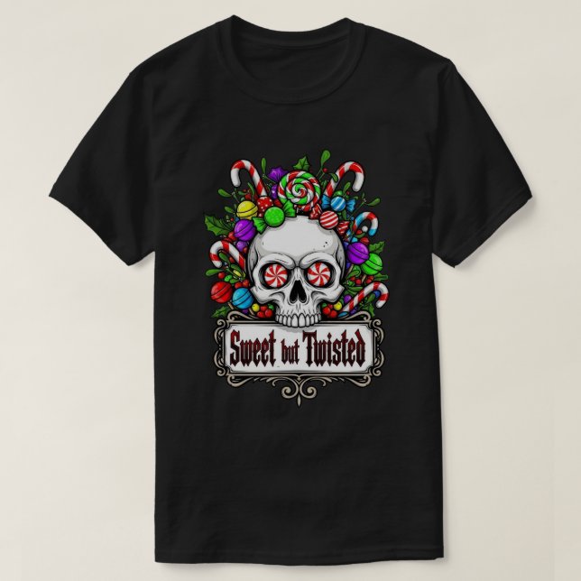 Jul Grundläggande Mörk T-Shirt (Design framsida)