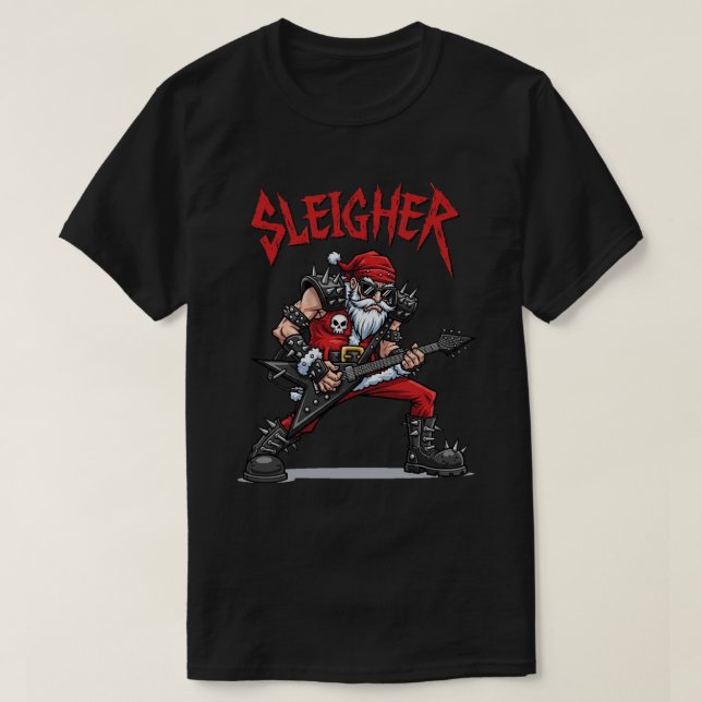Jul Grundläggande Svart T-Shirt (Design framsida)