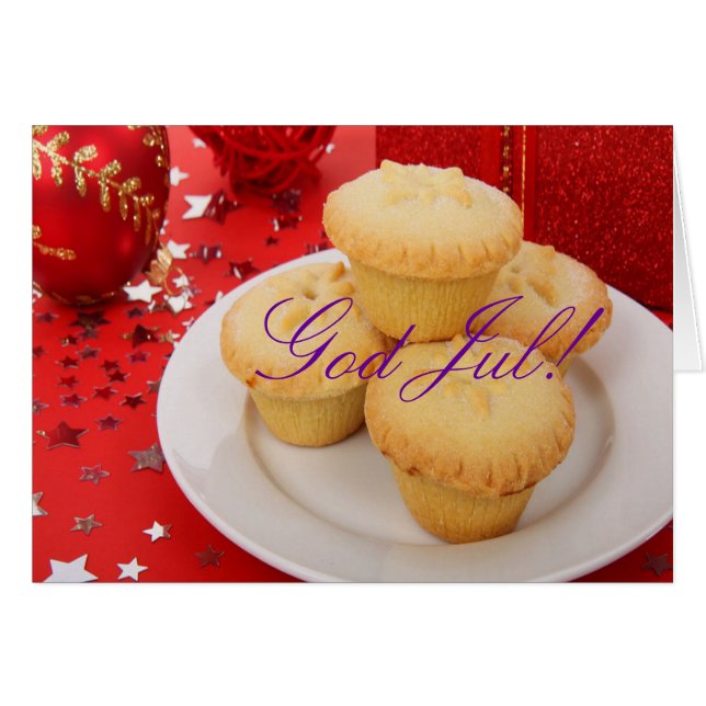 Jul Gud Jul III Hälsningskort (Framsidan Horizontal)