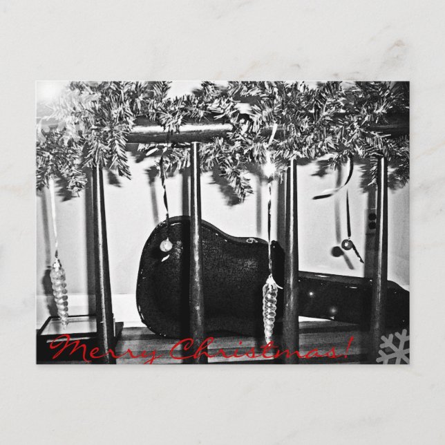 Jul Guitar Helg Vykort (Framsida)