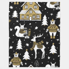Jul Guld 60 x 80 Fleece Blanket