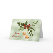 Jul Guld Baubles Grönt Watercolor