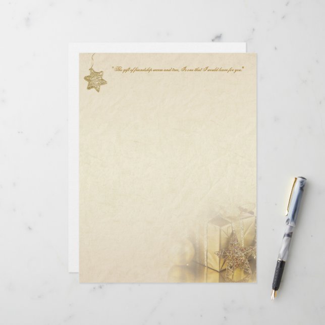 Jul Guld Gift Box Stationery (Fram/Back In Situ)