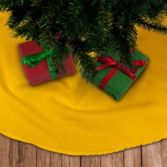 Jul Guld Högtid Julgransmatta Borstad Polyester (Skapare uppladdad)