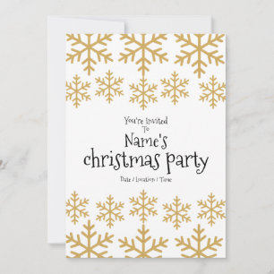 Jul Guld Party Inbjudningar