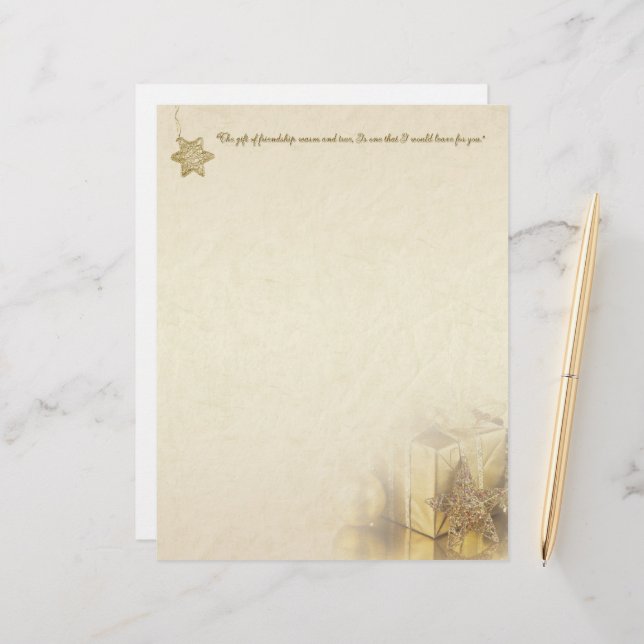 Jul Guld Presentlåda Pappersvaror (Fram/Back In Situ)