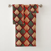 Jul Guld Red Grönt Art Deco