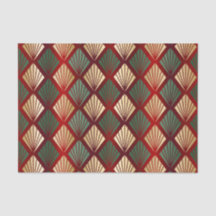 Jul Guld Red Grönt Art Deco