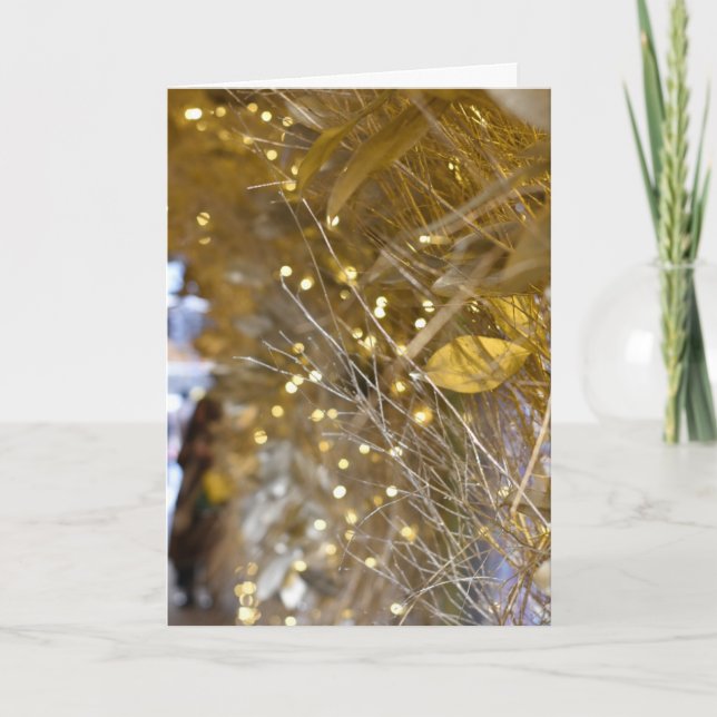 Jul Guld Sparkling Ljus London UK Photo Kort (Framsida)