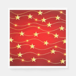 Jul Guld Stars Pappersservett
