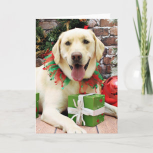 Jul - Gult Labrador - Strider Helgkort