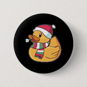 Jul-gummand Santa hatt present För Andfans Knapp