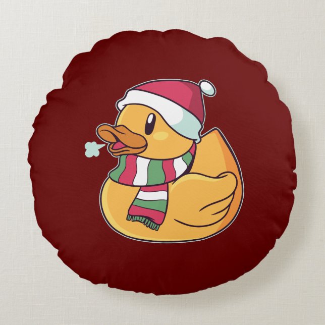 Jul Gummi Anka  Rund Kudde (Framsidan)