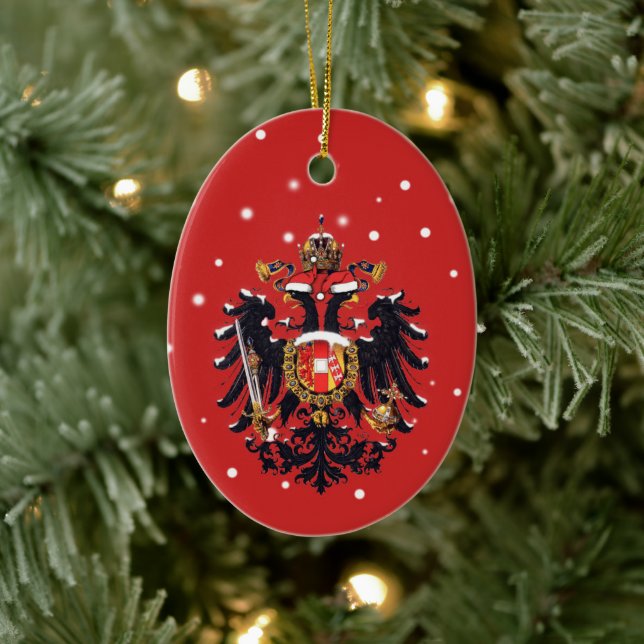 Jul Habsburg Doppeladler Julgransprydnad Keramik (Träd)