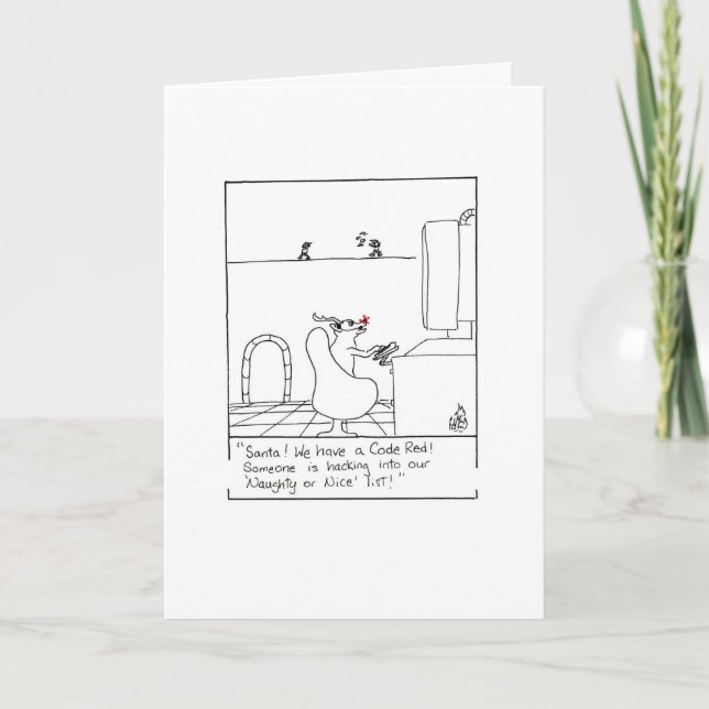 Jul Hacker Helgkort (Framsida)