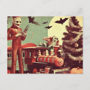 Jul Halloween Horror Vykort