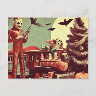 Jul Halloween Horror Vykort