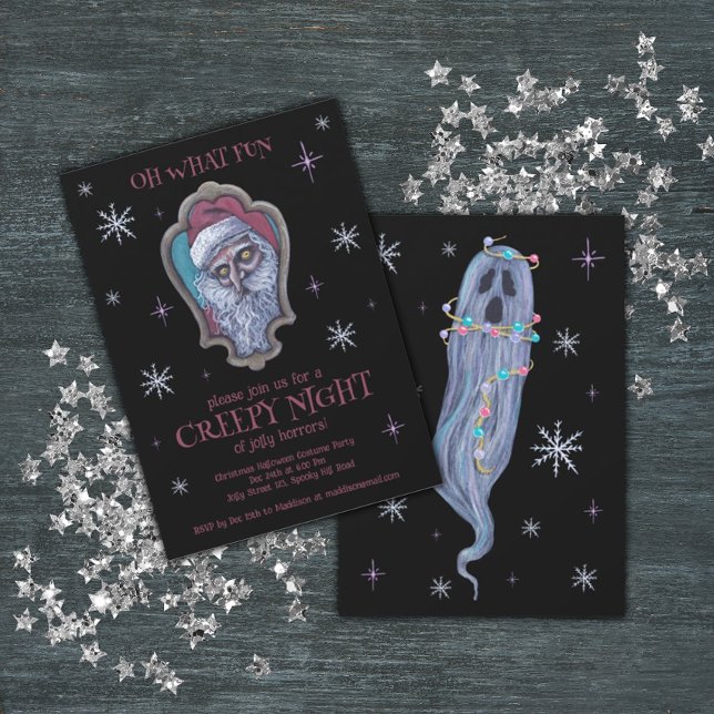 Jul Halloween-Julfest Inbjudningar (Skapare uppladdad)