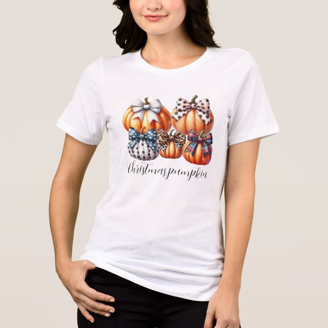 Jul,Halloween-Thanksgiving-pumpa T Shirt (Framsida)