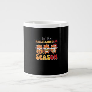 Jul Halloween Tis Hallothanksmas Season Jumbo Mugg